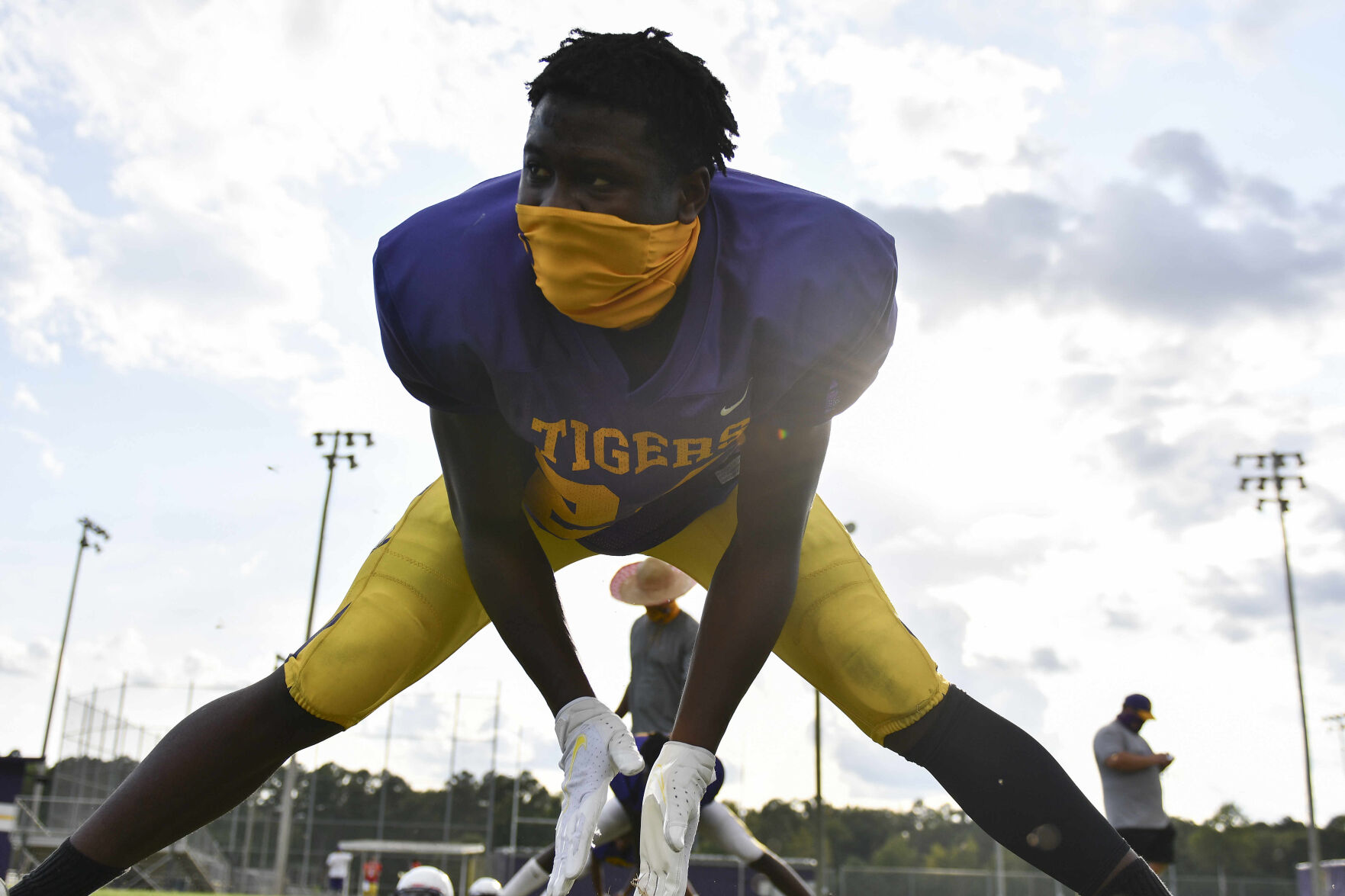 Wilson High School football practice